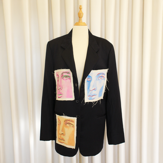 Faces patches blazer