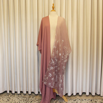 Gradient long kimono