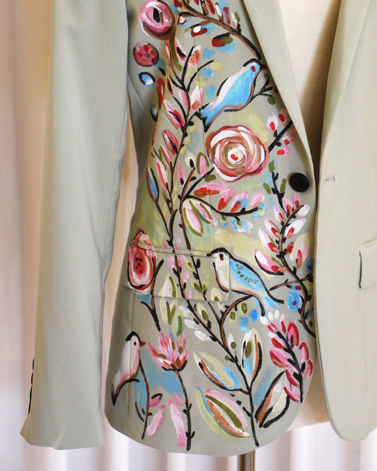 Paradise light teal blazer