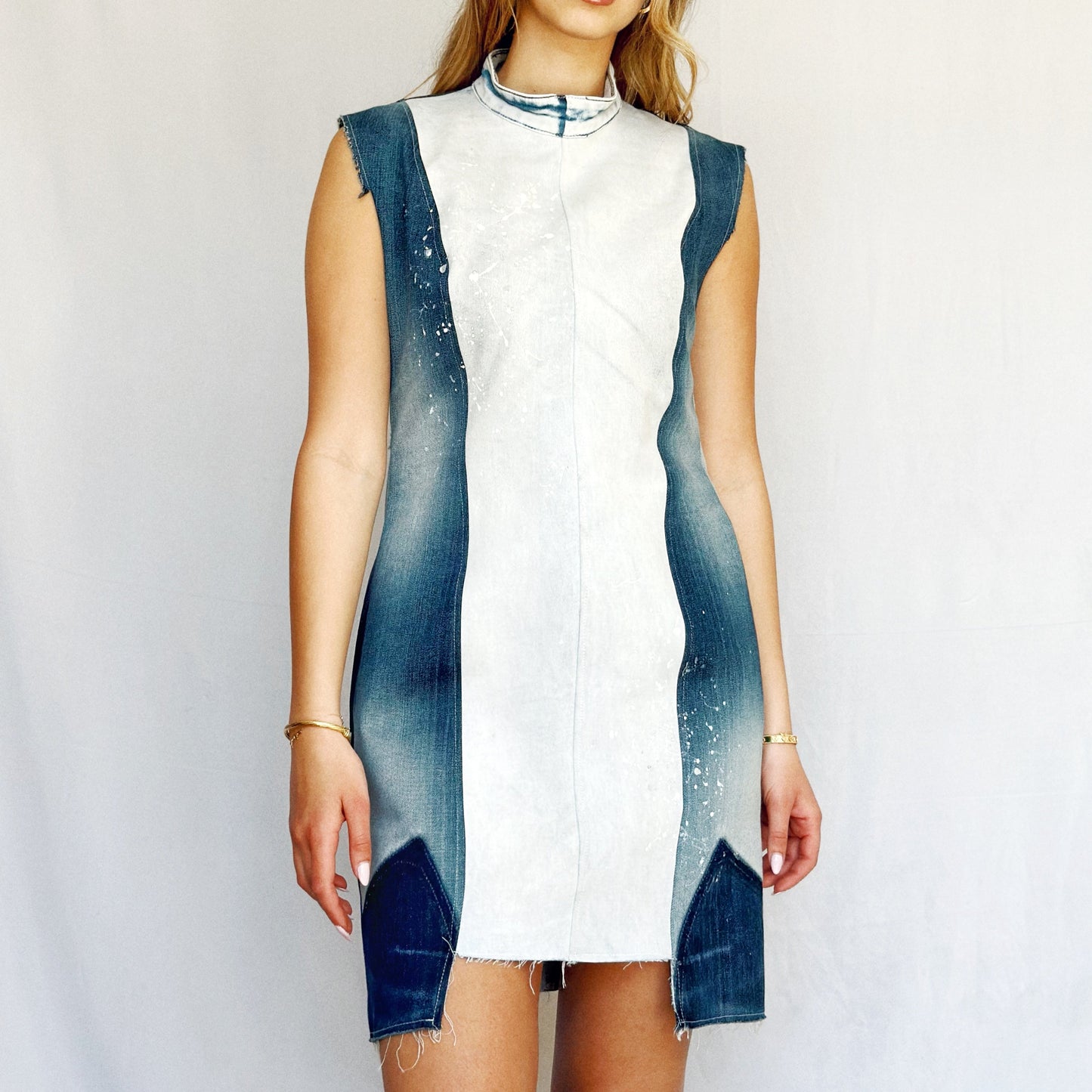 Patchwork denim Dress