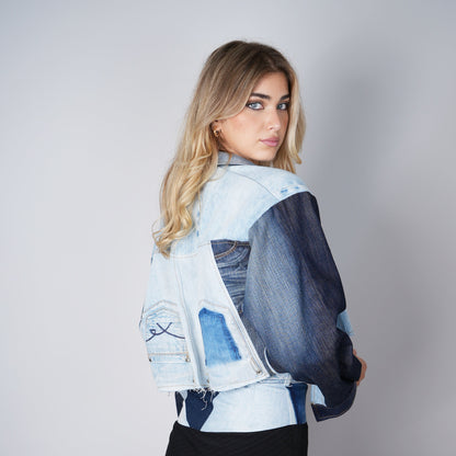 Patchwork denim jacket