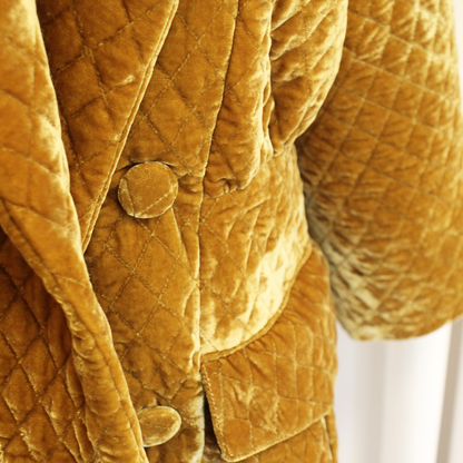 Quilted velvet jacket