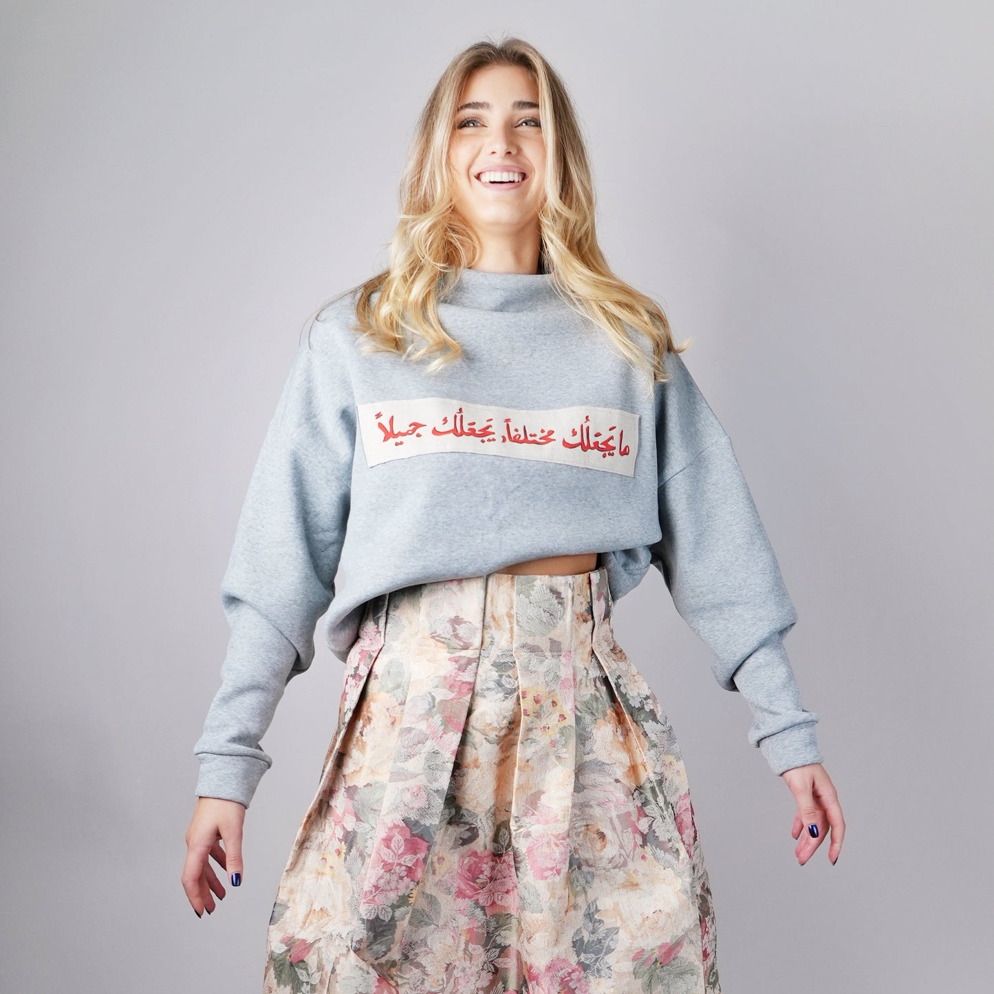 Statement hand painted sweatshirt