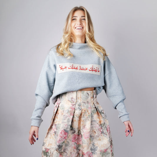 Statement hand painted sweatshirt