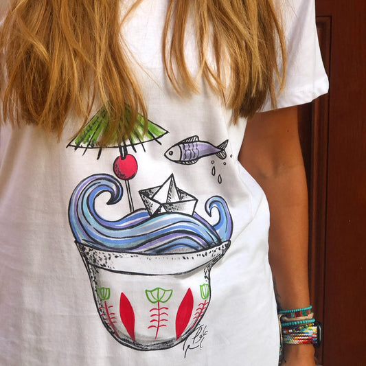 Summer Ahwe hand painted T-shirt
